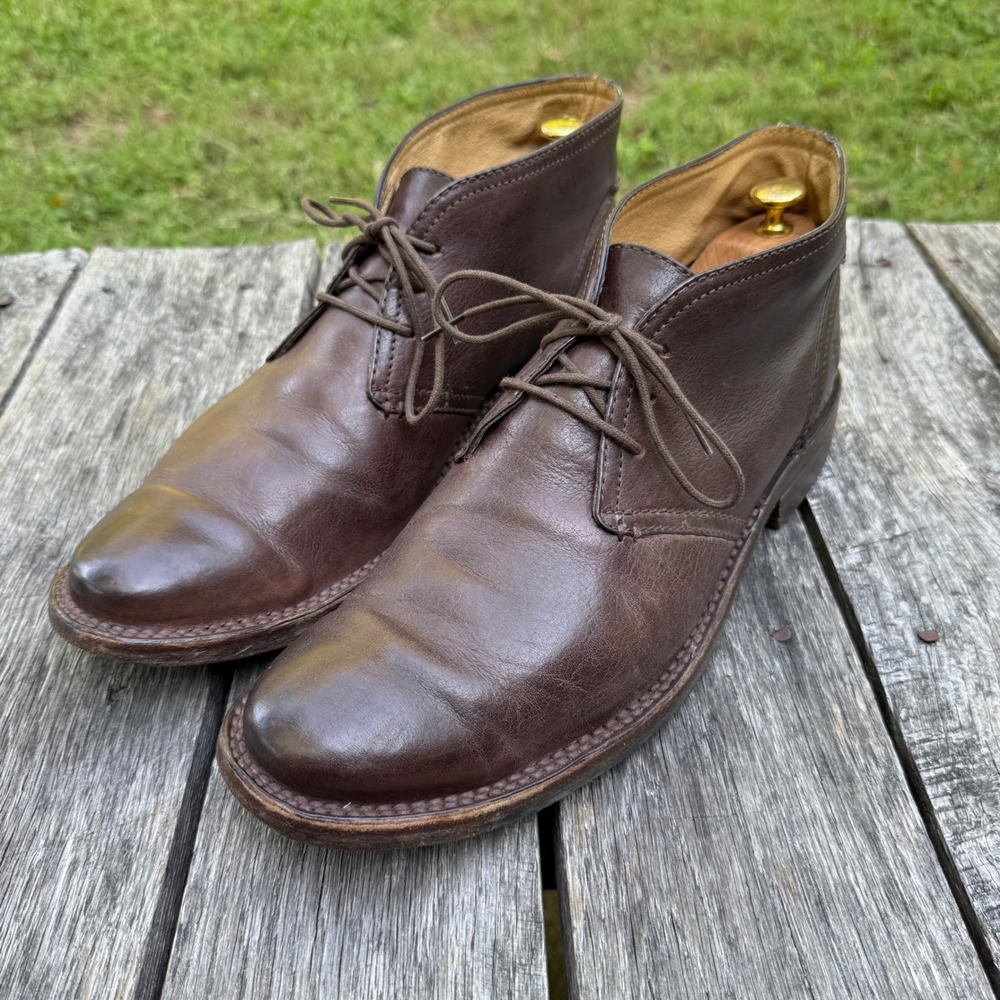 Frye Oliver Chukka Boots Mens 11.5 D Dark Brown Leather Desert Boots 87820